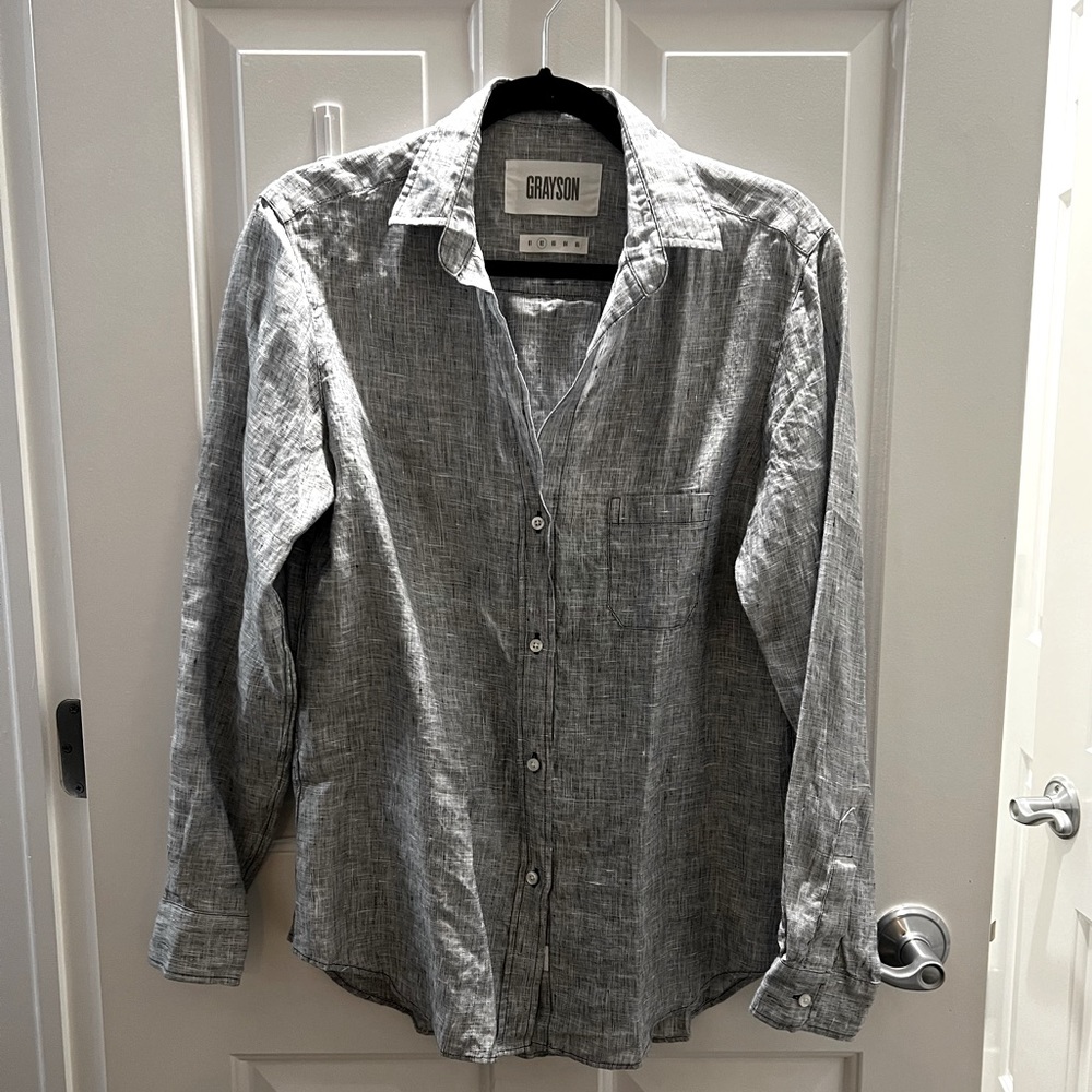 Grayson Women's Black and White Button Down Shirt